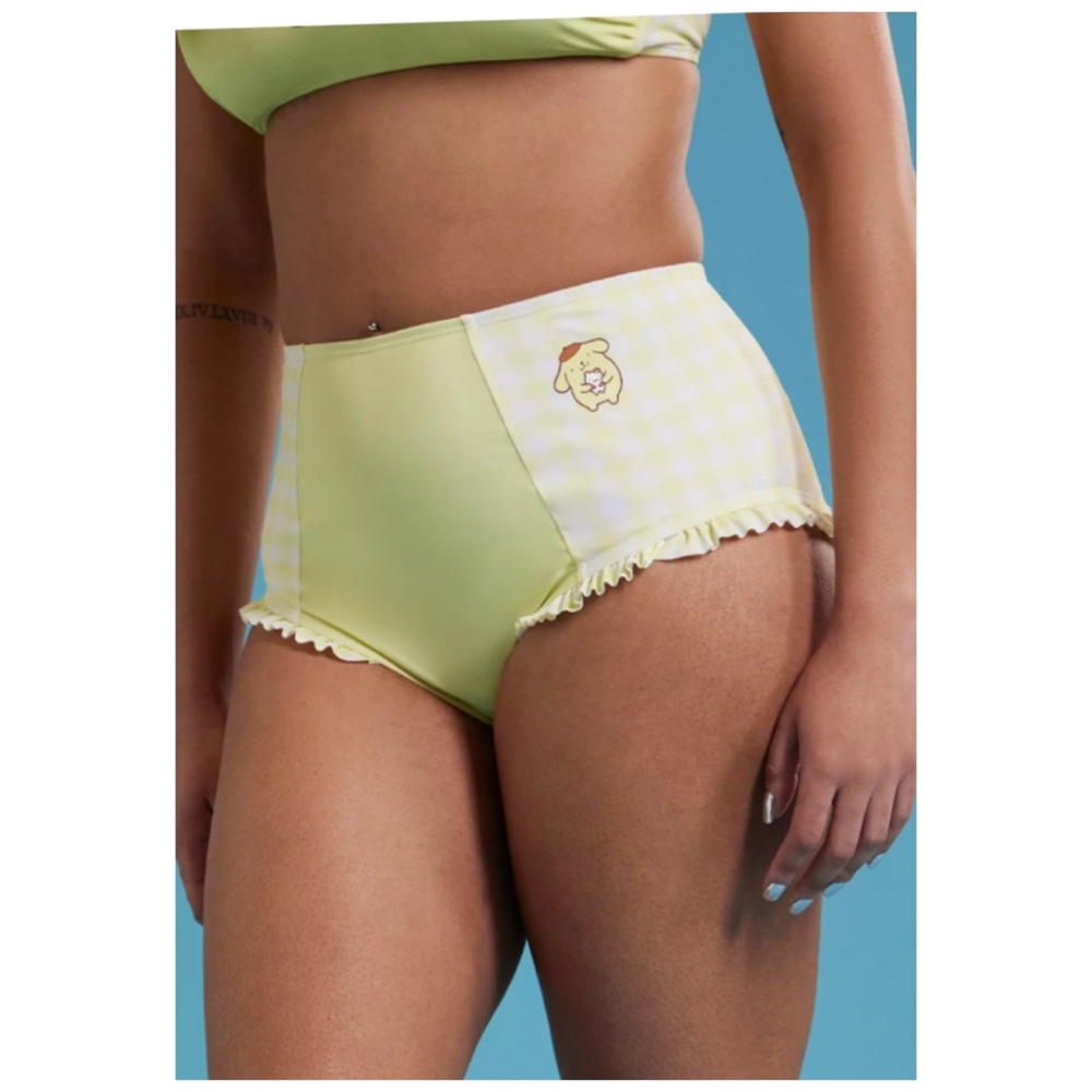 POMPOMPURIN‎ High Waist Bikini Bottom 1 Plus Size